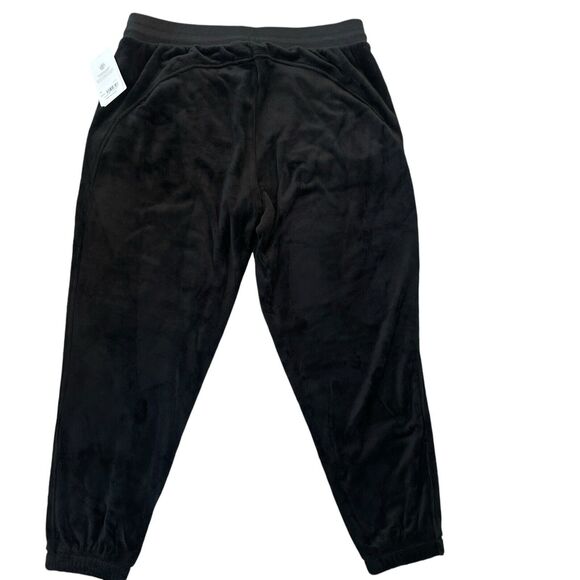 NEW Athleta Recover Cozy Karma Jogger Pants Velour Black Plus Size 1X Plush - Picture 5 of 10